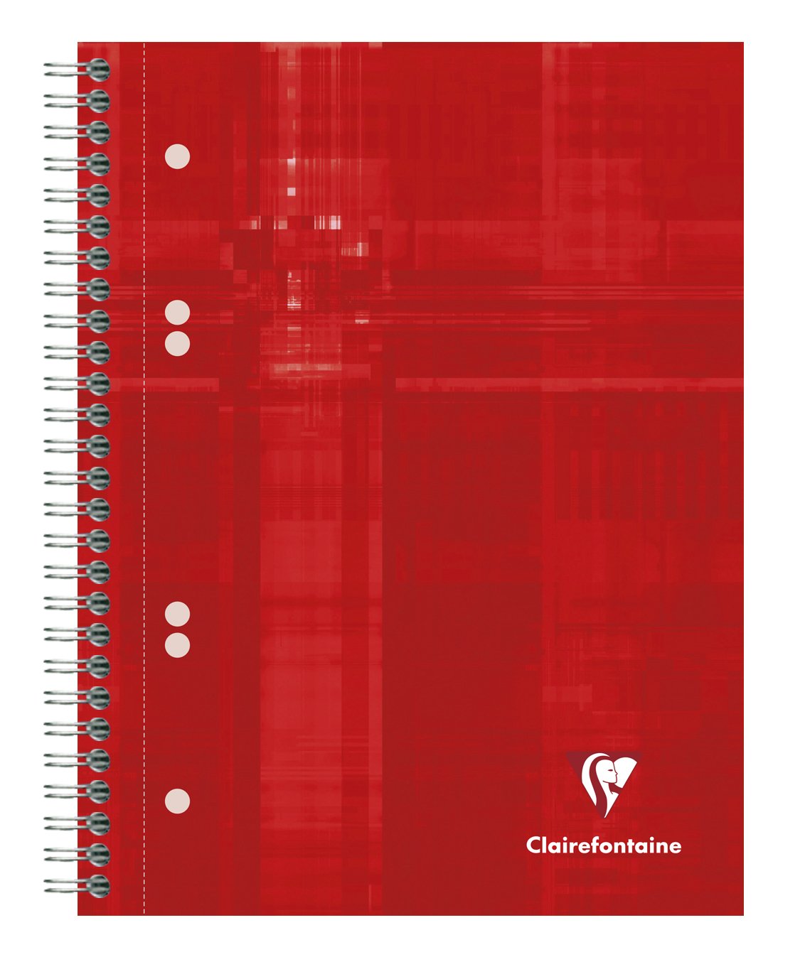 Clairefontaine lot de 200 copies simples perforées grands carreaux 90gr a4 (coul