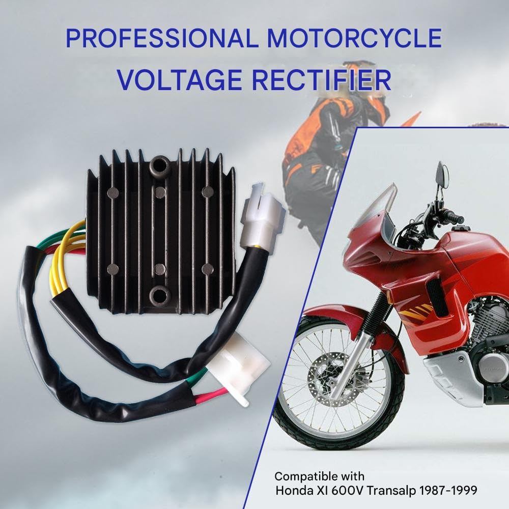MACHSWON Prostownik regulatora napięcia motocykla, 31600-MS6-921/31600-MM9-000, kompatybilny z Ho/n*da XLV Transalp 600