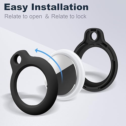 Miniatura 172 de Funda para AirTag con llavero, a prueba de golpes y antiarañazos, accesorios para localizadores GPS, para bolsos y maletas, transparente F5-Clear