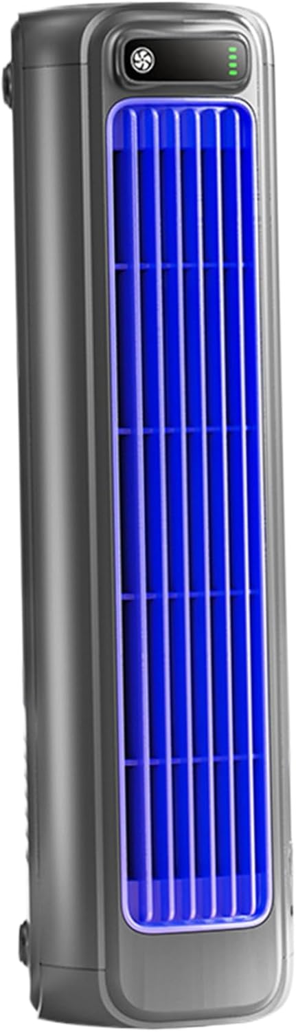 12.3" Tower Fans Oscillating Quiet, 3 Speeds Cooling Fan for Room, Horizontal/Vertical Floor Fan, USB Bladeless Fan for Bedroom Dormitory Kitchen Office