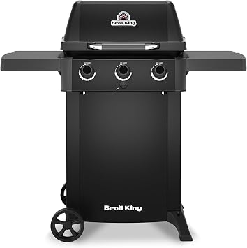 Broil King 814954 Gem 310 Shadow 3-Burner Propane Gas Grill in Black