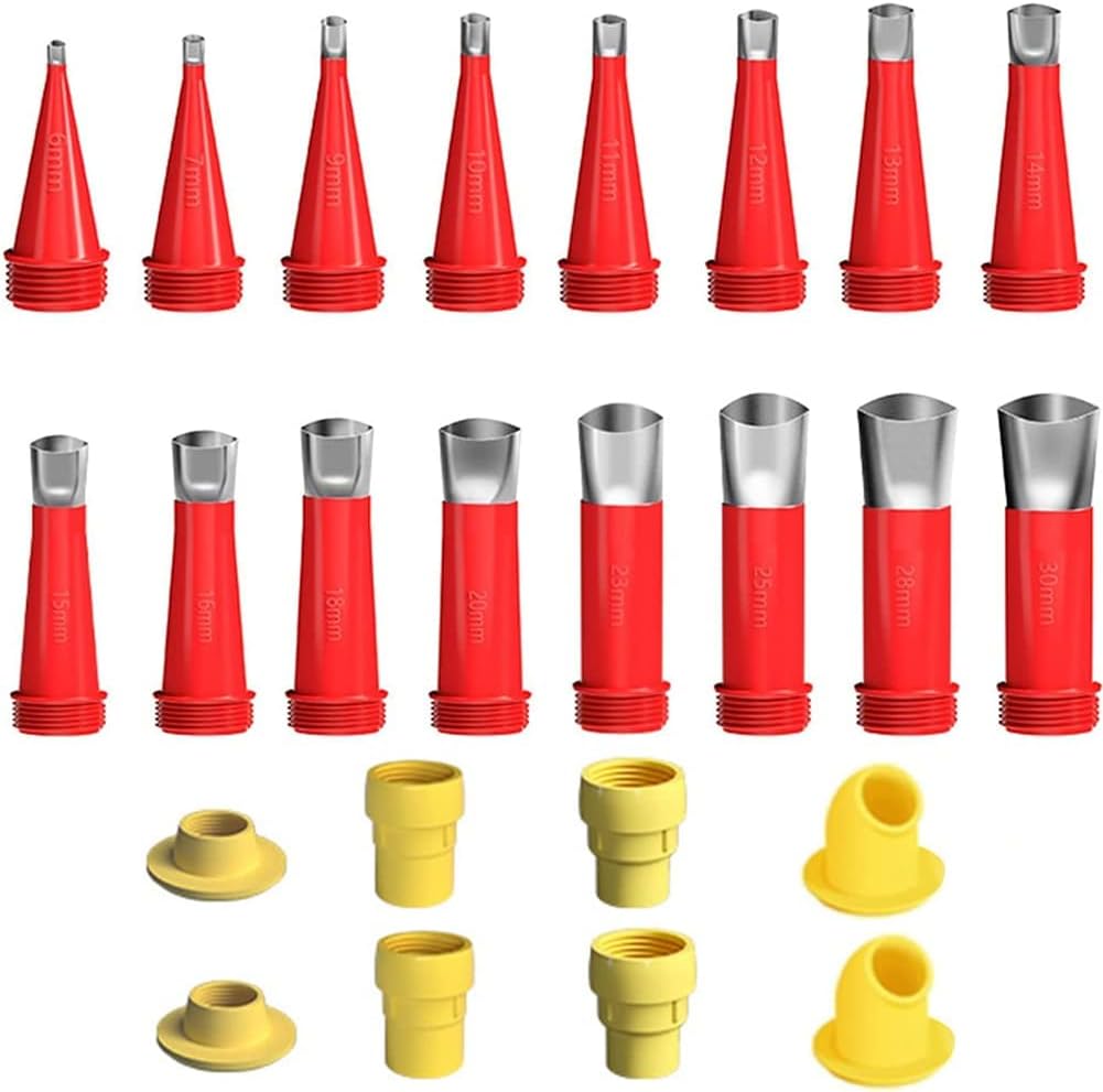 MEPRFROT Universal Integrated Rubber Nozzle Tool Kit Reusable 24 Piece