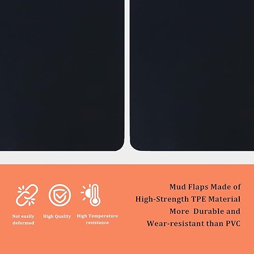 Miniatura 4 de Aletas de barro para semirremolques, remolques de tractor, resistente, polímero de elastómero termoplástico, protector contra salpicaduras de gran