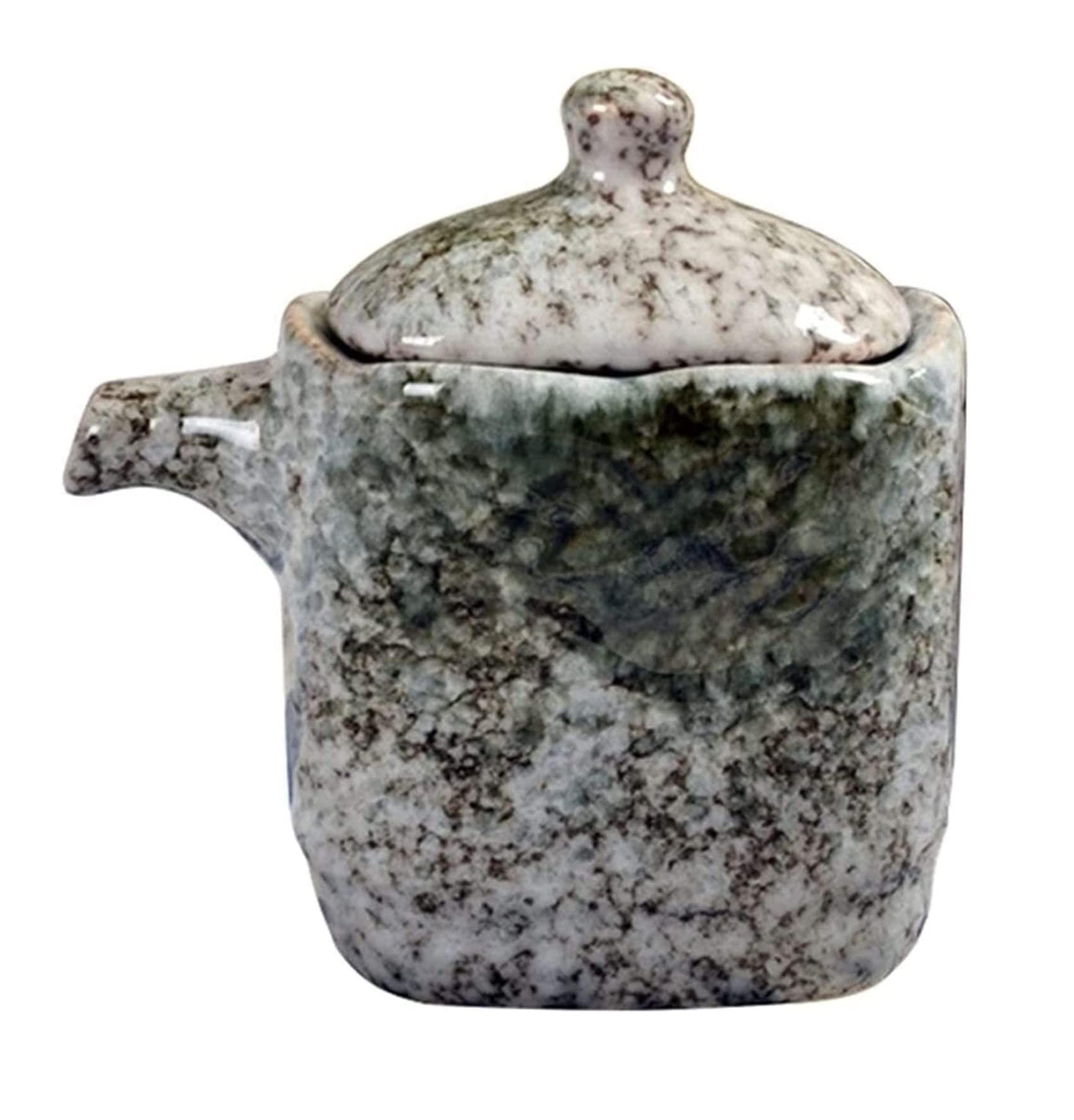 Distributore di Olio e aceto, Bottiglie di Olio in Ceramica Creativa, Bottiglie di Ceramica, ampolla per Salsa di soia, aceto, condimento Liquido, Contenitore per la Cucina