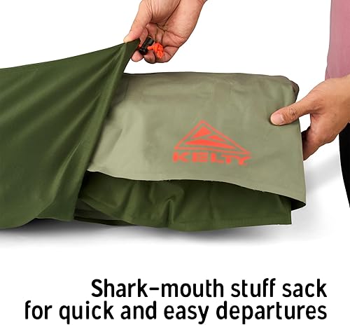 Miniatura 9 de Kelty Kush - Cama de aire Queen con bomba a batería, colchón de aire Queen sin PVC, almohadilla cómoda y de felpa de 6 pulgadas, bolsa de transporte