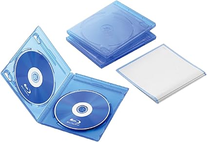 Amazon エレコム ブルーレイケース 標準サイズ 2枚収納 3個セット クリアブルー Ccd Blu3cbu エレコム 家電 カメラ