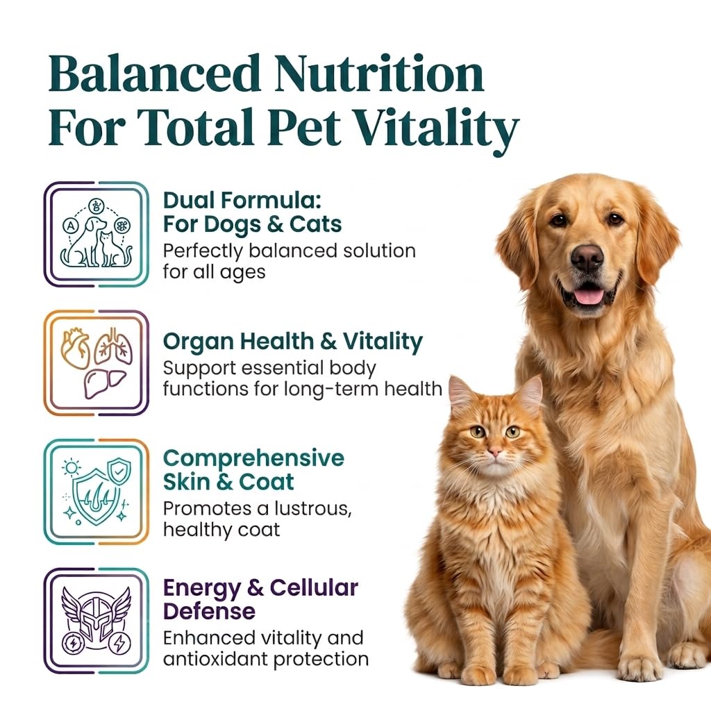PETS HEALTH CART Advance Formula to Support for Pet Health, Strong Bones & Shiny Coat with the Goodness of 26 Vital Nutrients, Vitamins, Minerals and Amino Acids 1
