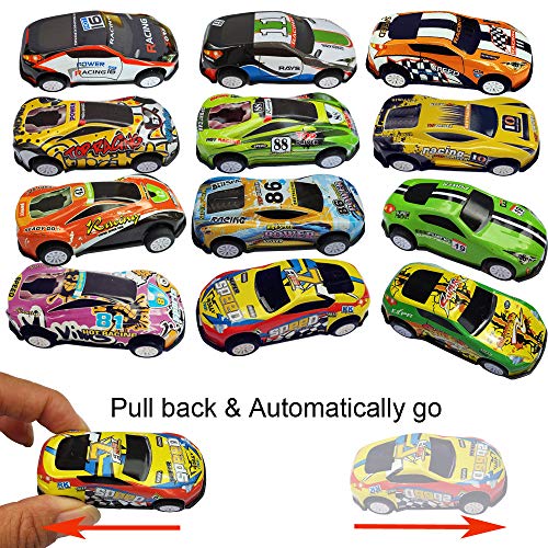 26 coches de carreras de metal con motor de fricción miniatura 2