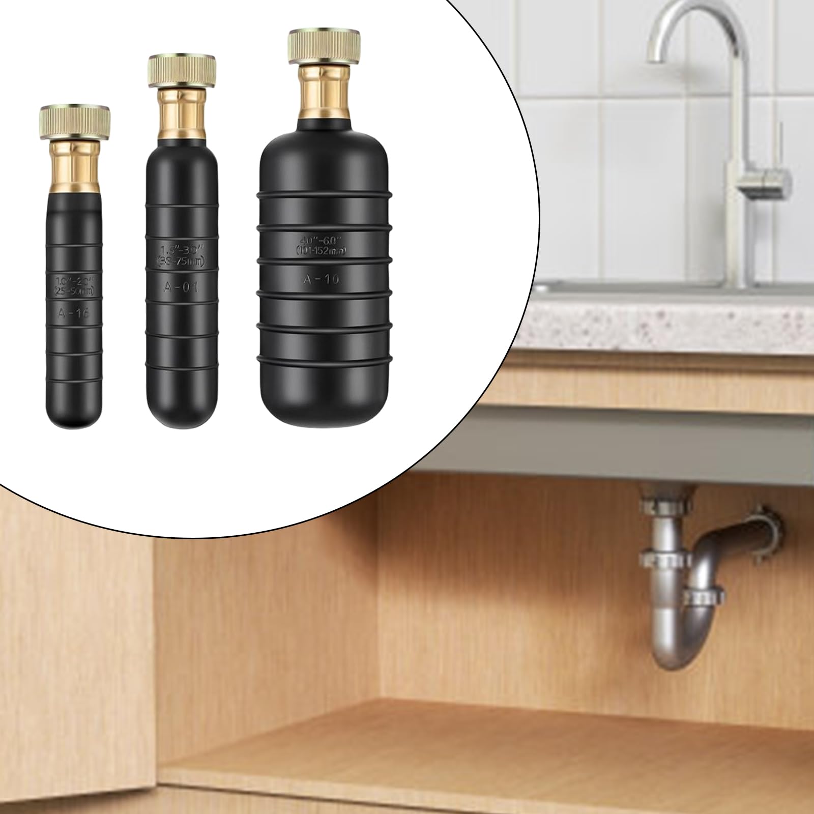 Ablaufblasen-Set – 3 Größen Für Verstopfungen In Rohren Von 2,5–15,2 Cm