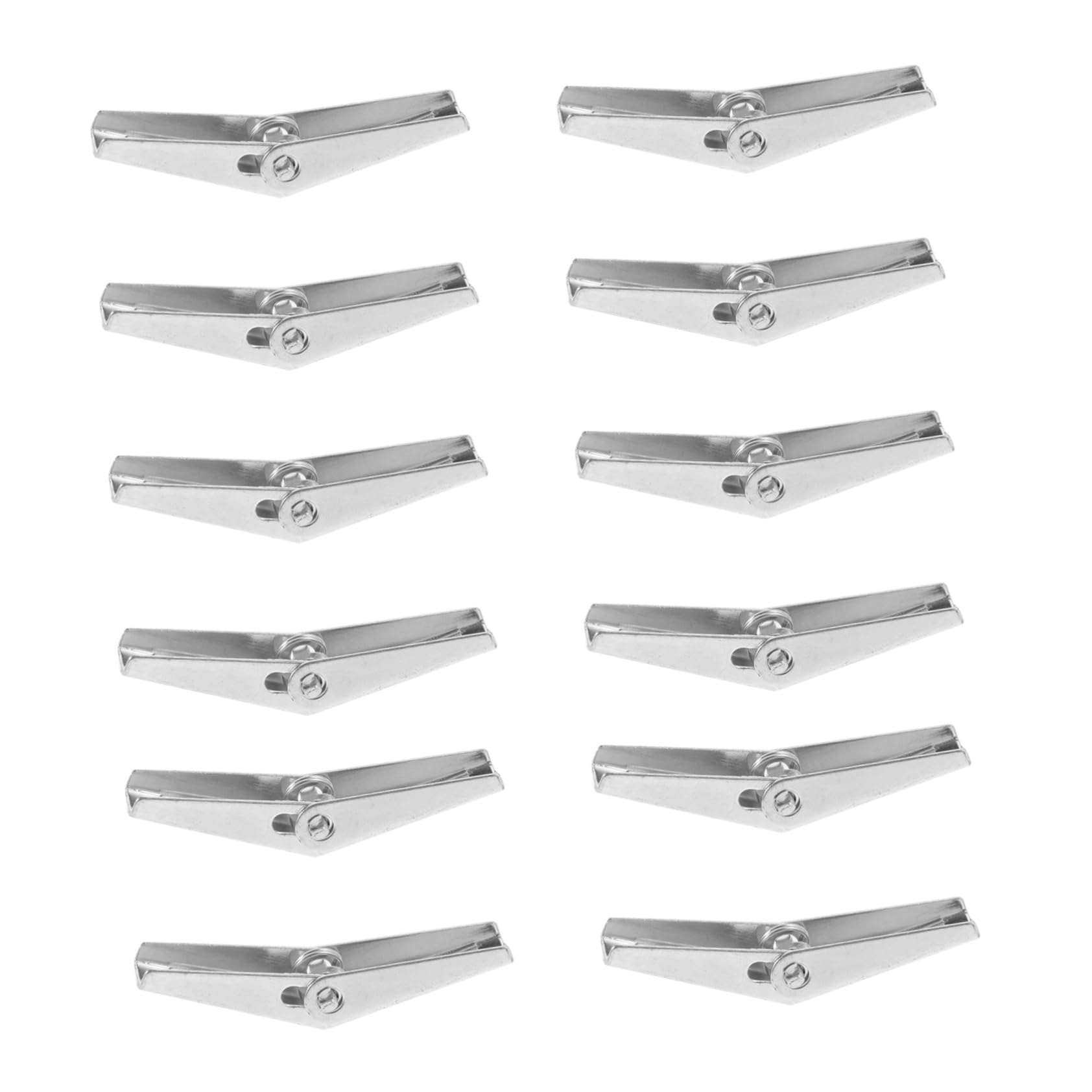 CIYODO 12pcs Heavy Duty Plasterboard Fixings Toggle Bolt Wings Ceiling Wall Fastener Set for DIY Projects