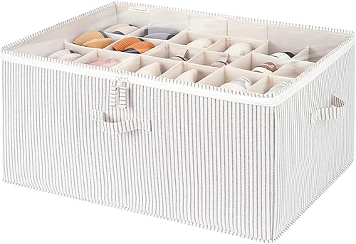 Miniatura 18 de StorageWorks Organizador de zapatos para armario, se adapta a hasta 24 pares, contenedores de almacenamiento de zapatos con divisores ajustables