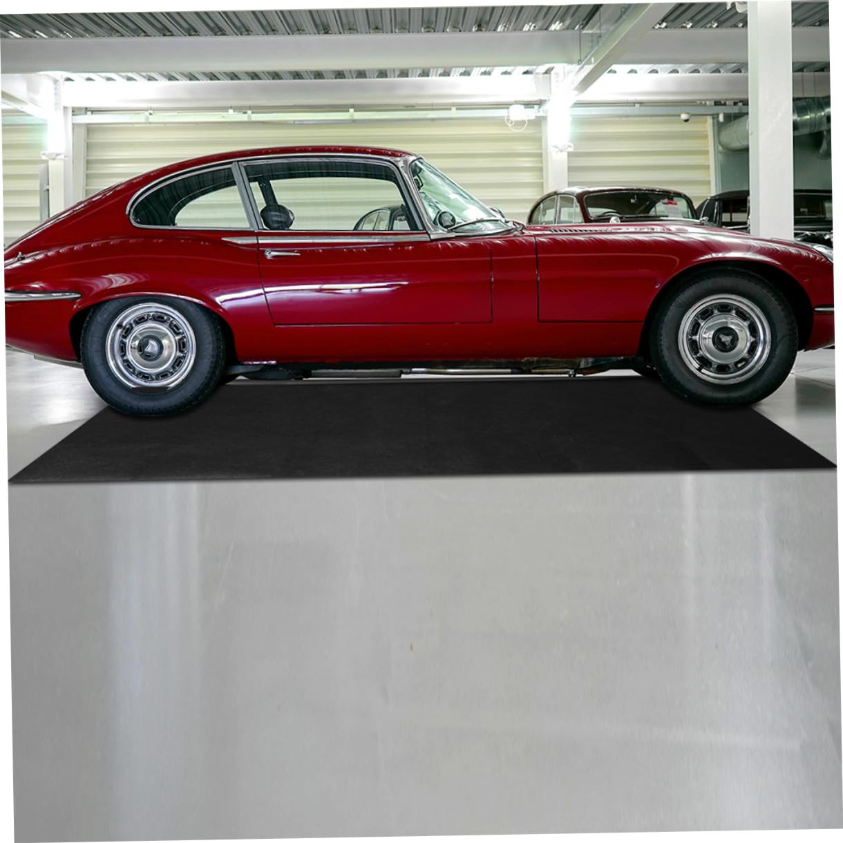 Abaodam Ölauffangmatte 36x72cm aus Fasermaterial Waschbare Garagenmatte mit Rutschfester Oberfläche Bodenschutz für Auto und Werkstatt Ölabsorptionskissen für Garagenfußboden