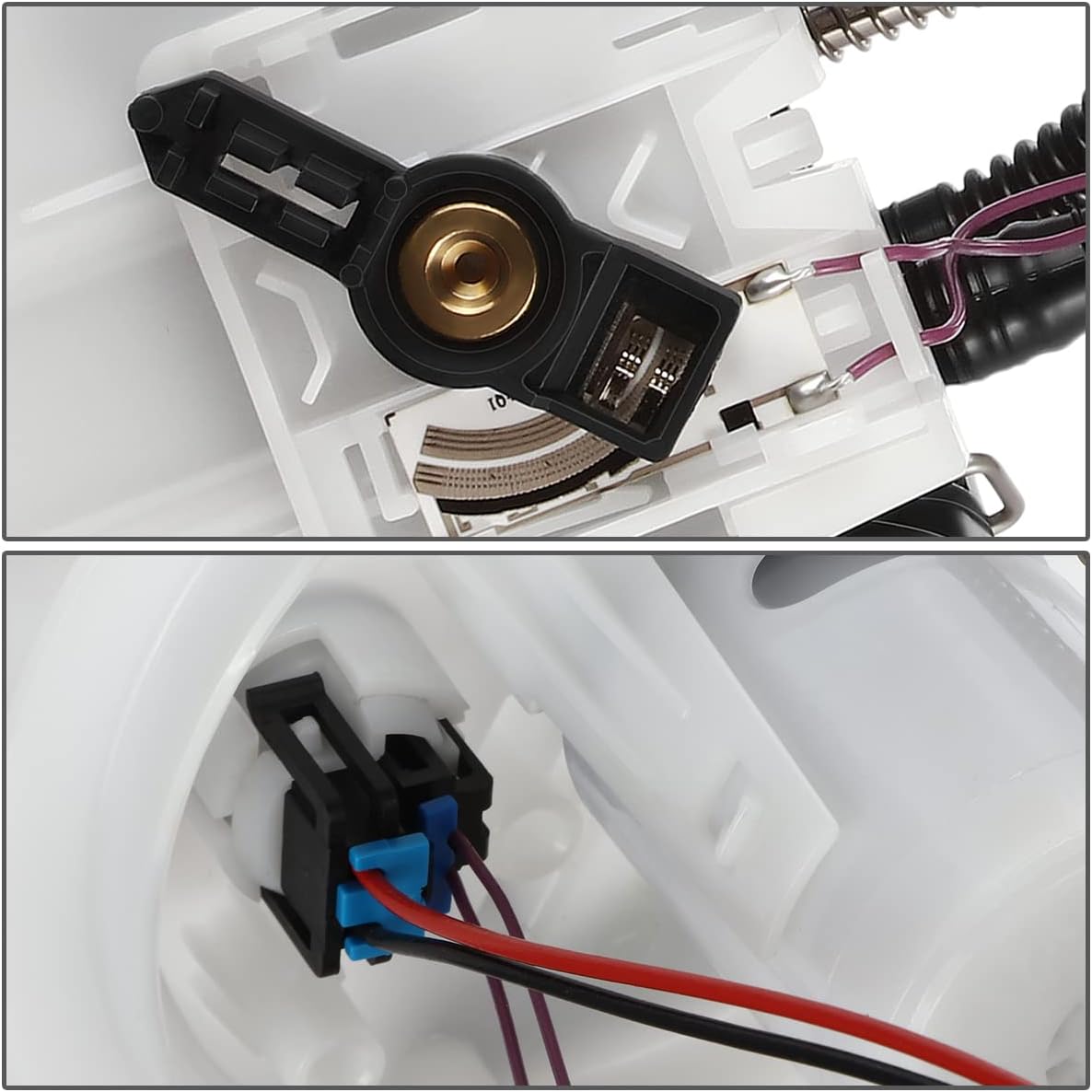 Auto Dynasty [97.8" Bed] E3818M Electric Fuel Pump Assembly Module Compatible with Silverado Sierra 1500 2500 3500 4.3L 6.0L Gasoline Standard Cab 2009-2013, 12V, White