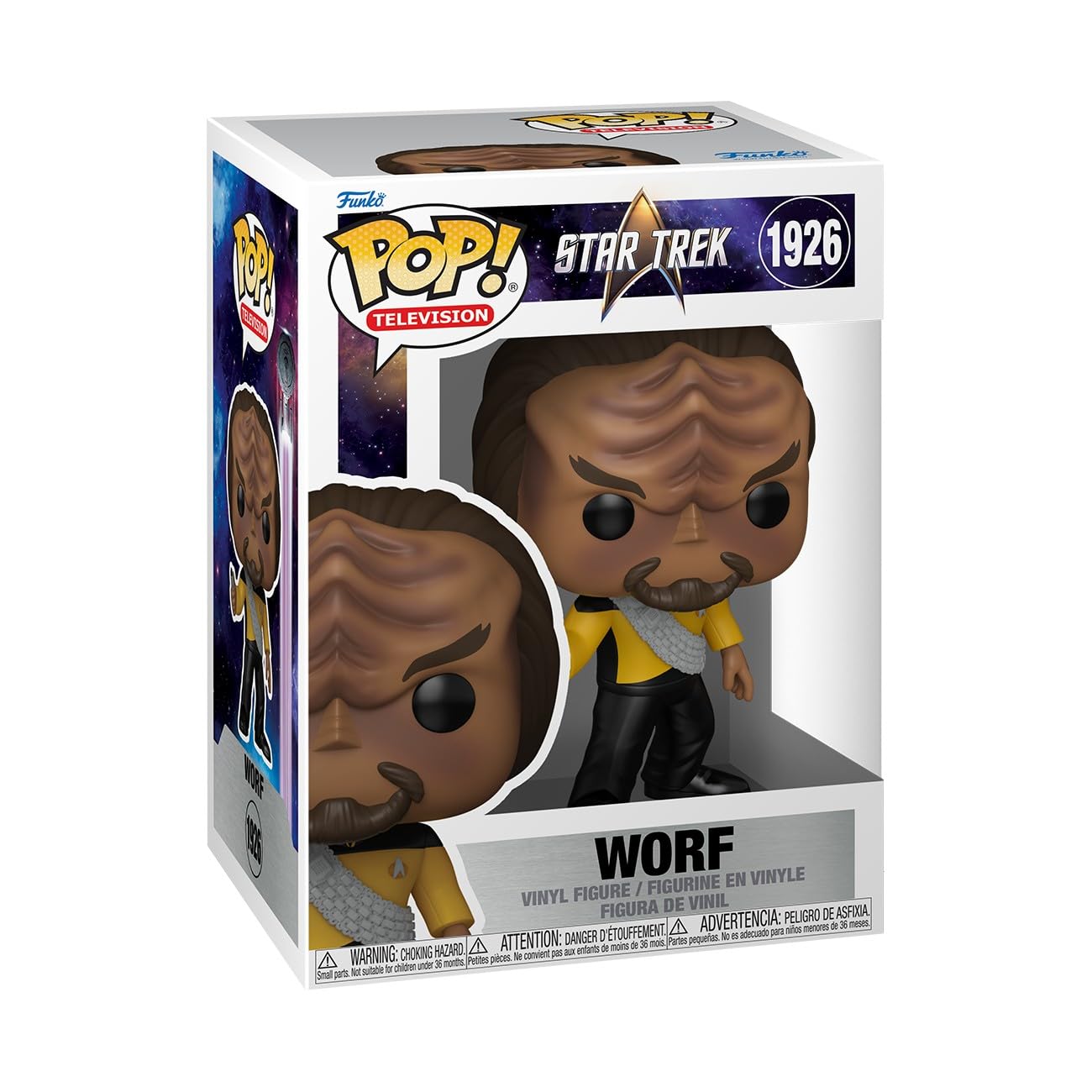 Funko POP! TV: Star Trek The Next Generation - Worf - Collectable Vinyl Figure - Gift Idea - Official Merchandise - Toys For Kids & Adults - Model Figure for Collectors and Display