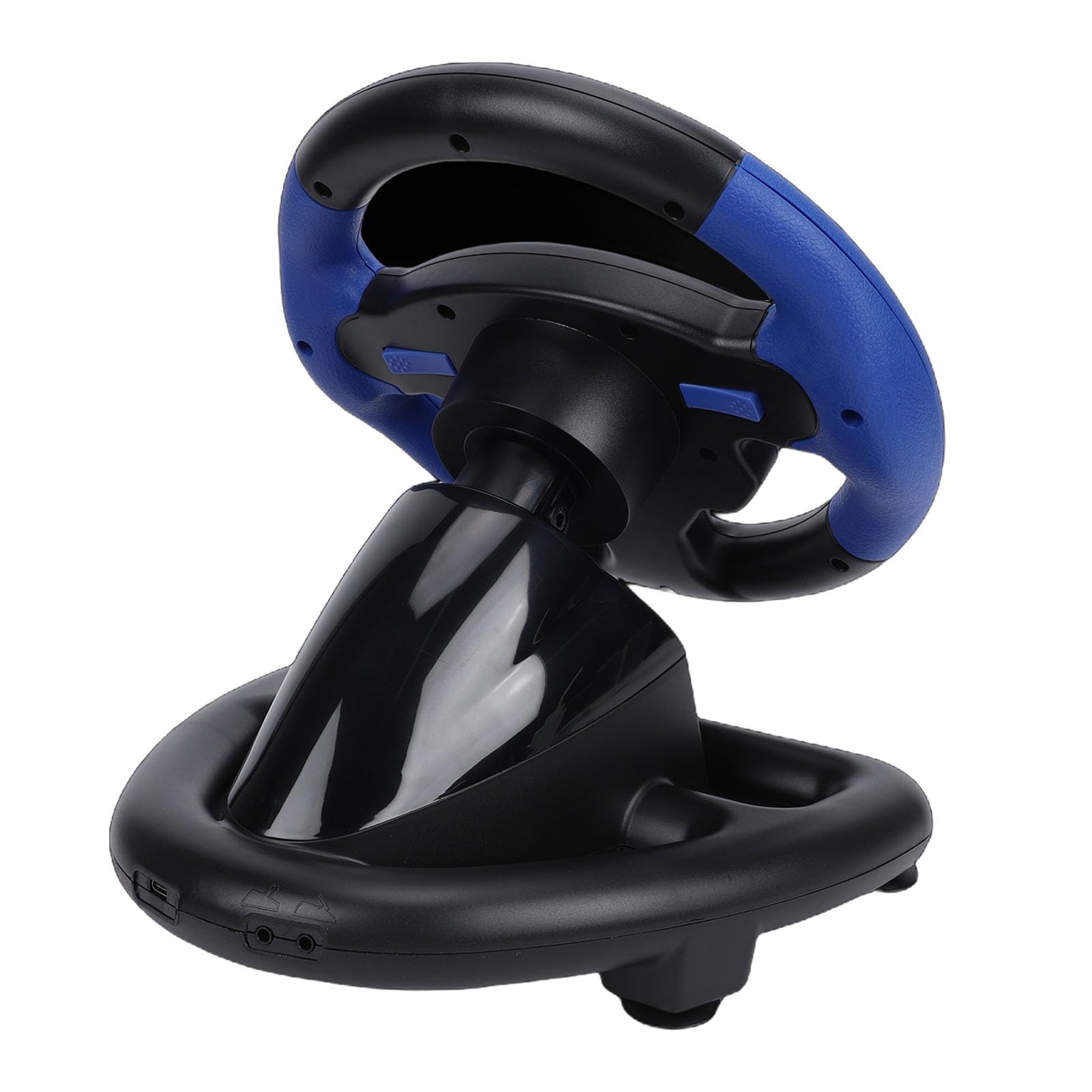 Bewinner Volante Gaming 4 en 1, Volante Force Feedback con Doble Motor, de 135°, Compatible con PC, IOS, Incluye Pedal y Joystick