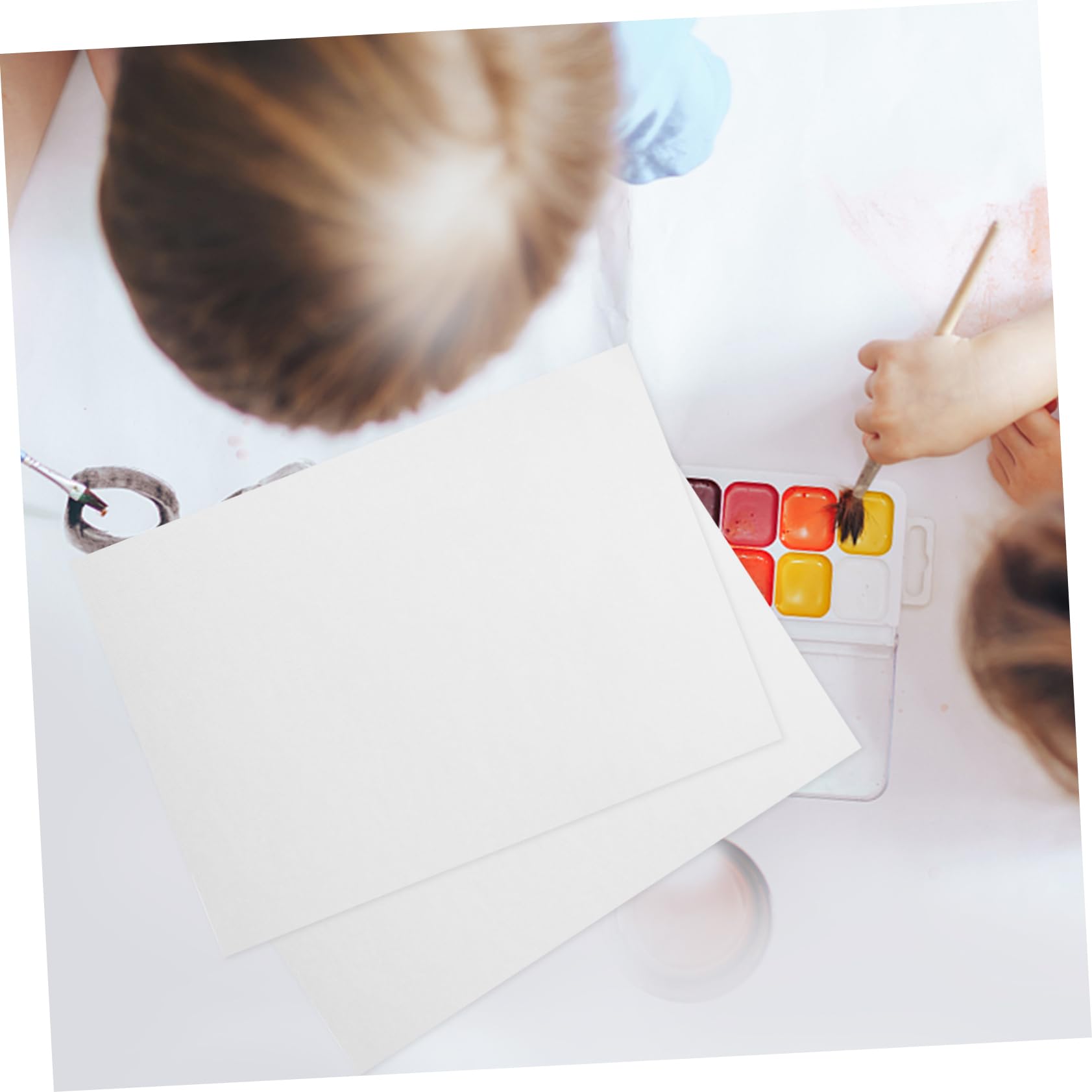 Papier Aquarelle pour Débutants 50 Feuilles, Papier Blanc à Peindre
