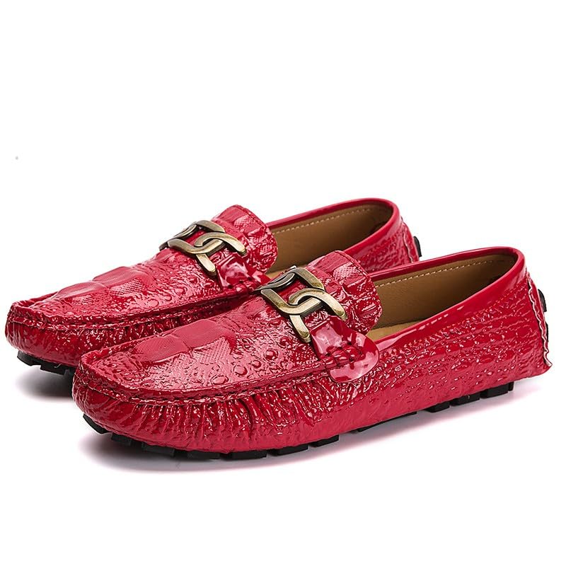 Santimon Mens Casual Leather Penny Loafers Slip on Moccasins Shoes Lightweight Driving Boat Shoes4