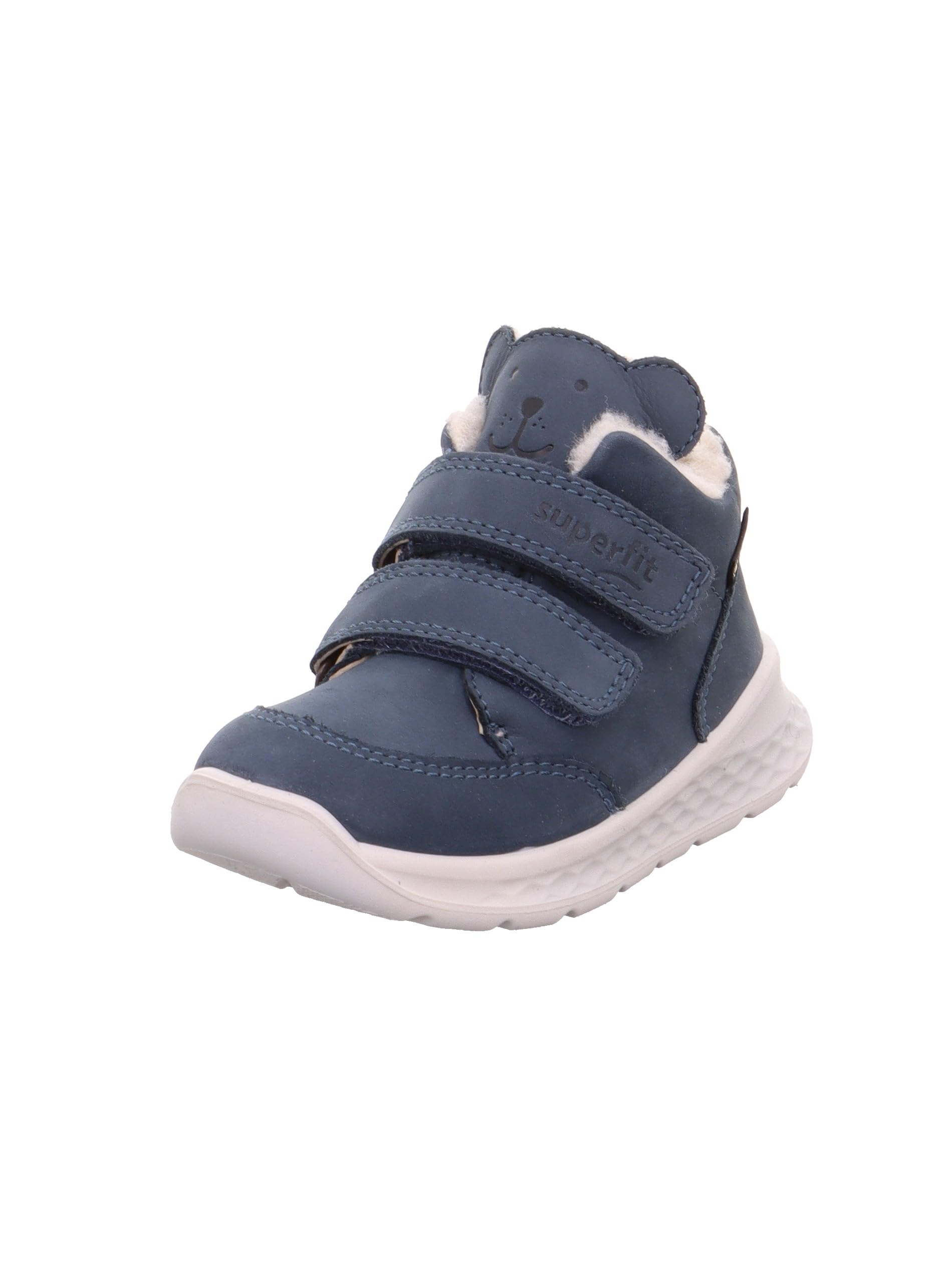Superfit Boys' Breeze Lightly Lined Gore-Tex First Walking Shoes, Blue 8000, 4 UK Child