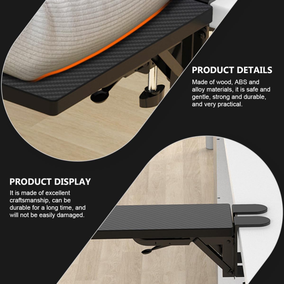 Foldable Bracket Board Desktop Extension Computer Hand for Desks