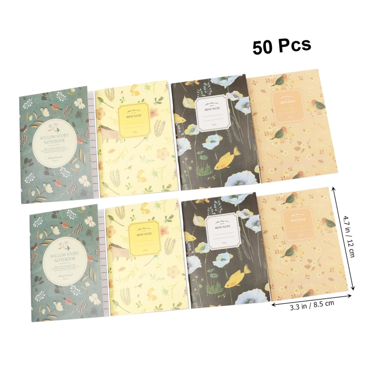 EXCEART 2 Ensembles Livre De Pratique Petit Carnet Journal Carnet De Notes Mini-livres Mini Cahiers Livre Planificateur Quotidien 50 Pièces * 2