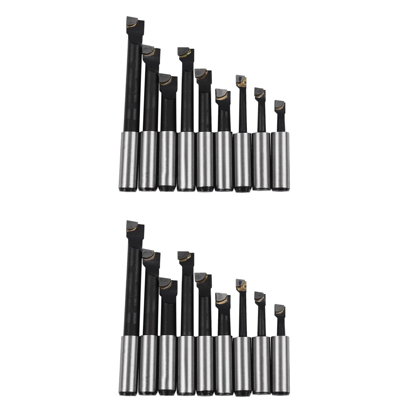 Barres d'alésage de 12 mm en carbure set 18 pièces alliage dur pour tête à aléser 2 pouces 50 mm