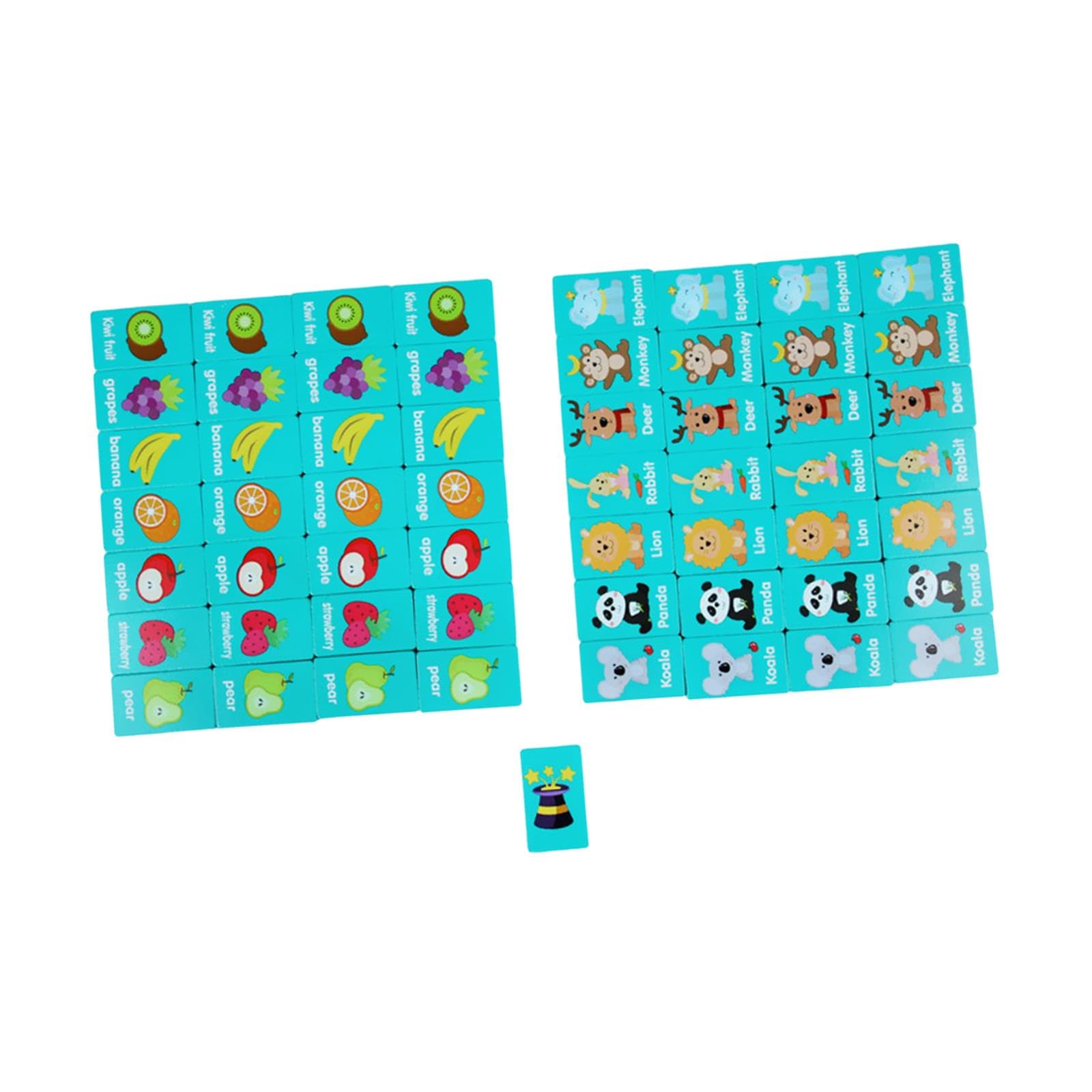 Oshhni 36 Pezzi in Legno abilità motorie Fini Giocattolo educativo abilità Cognitive Puzzle in Legno per Bambini Ragazzi e Ragazze in età prescolare