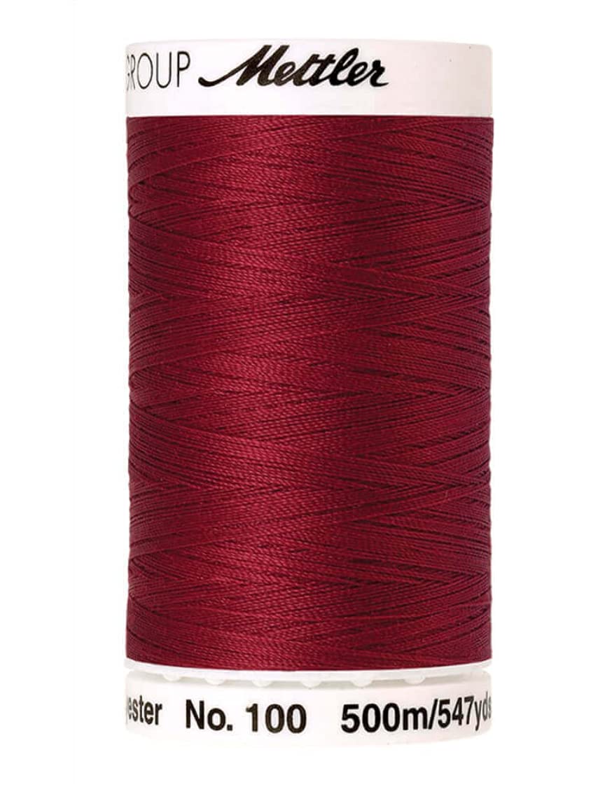 Fil à coudre polyester Amann 0105 rouge la qualité supérieure pour finitions de haute précision