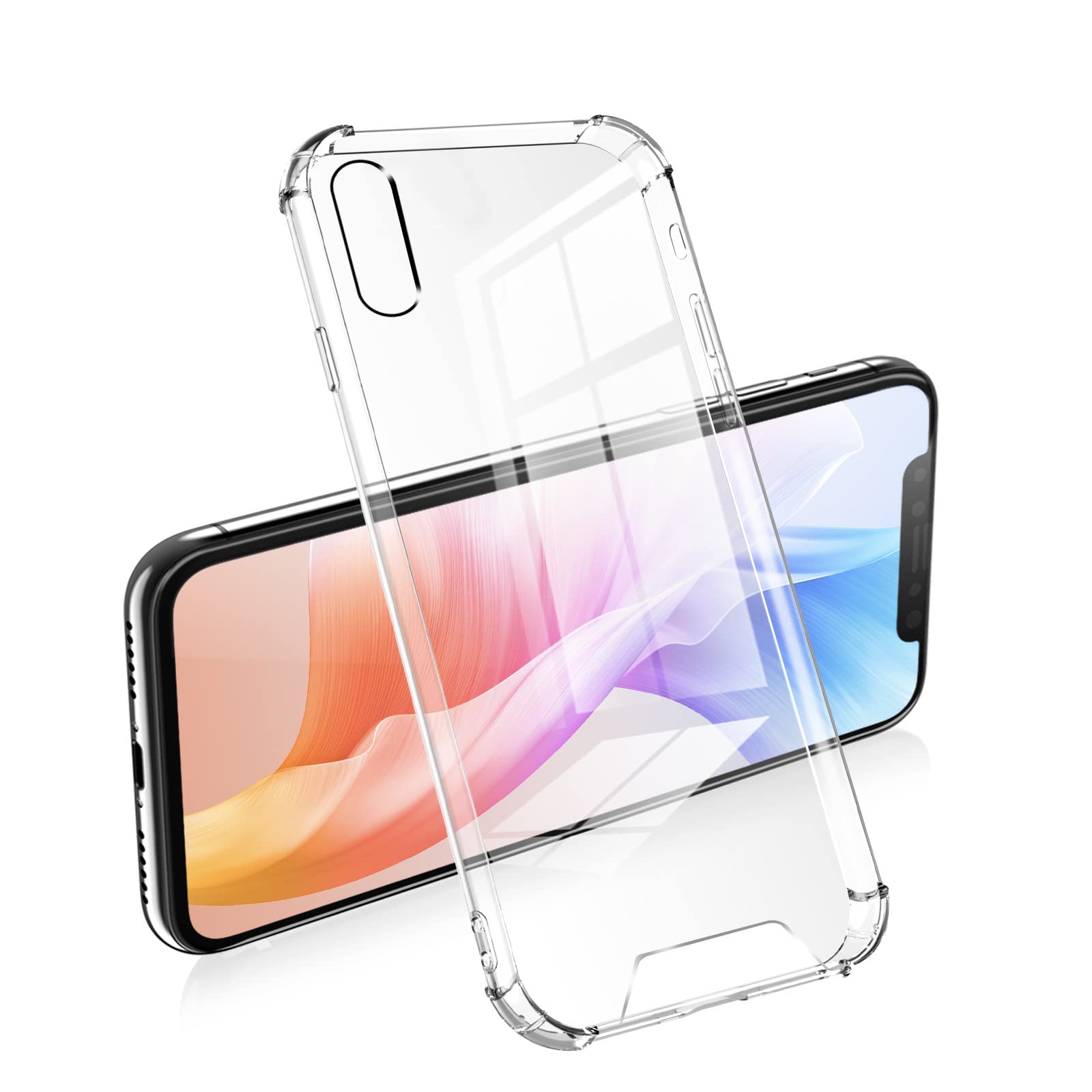 Amazon.co.jp: 対応 iPhoneXs max クリアケース 四隅 耐衝撃