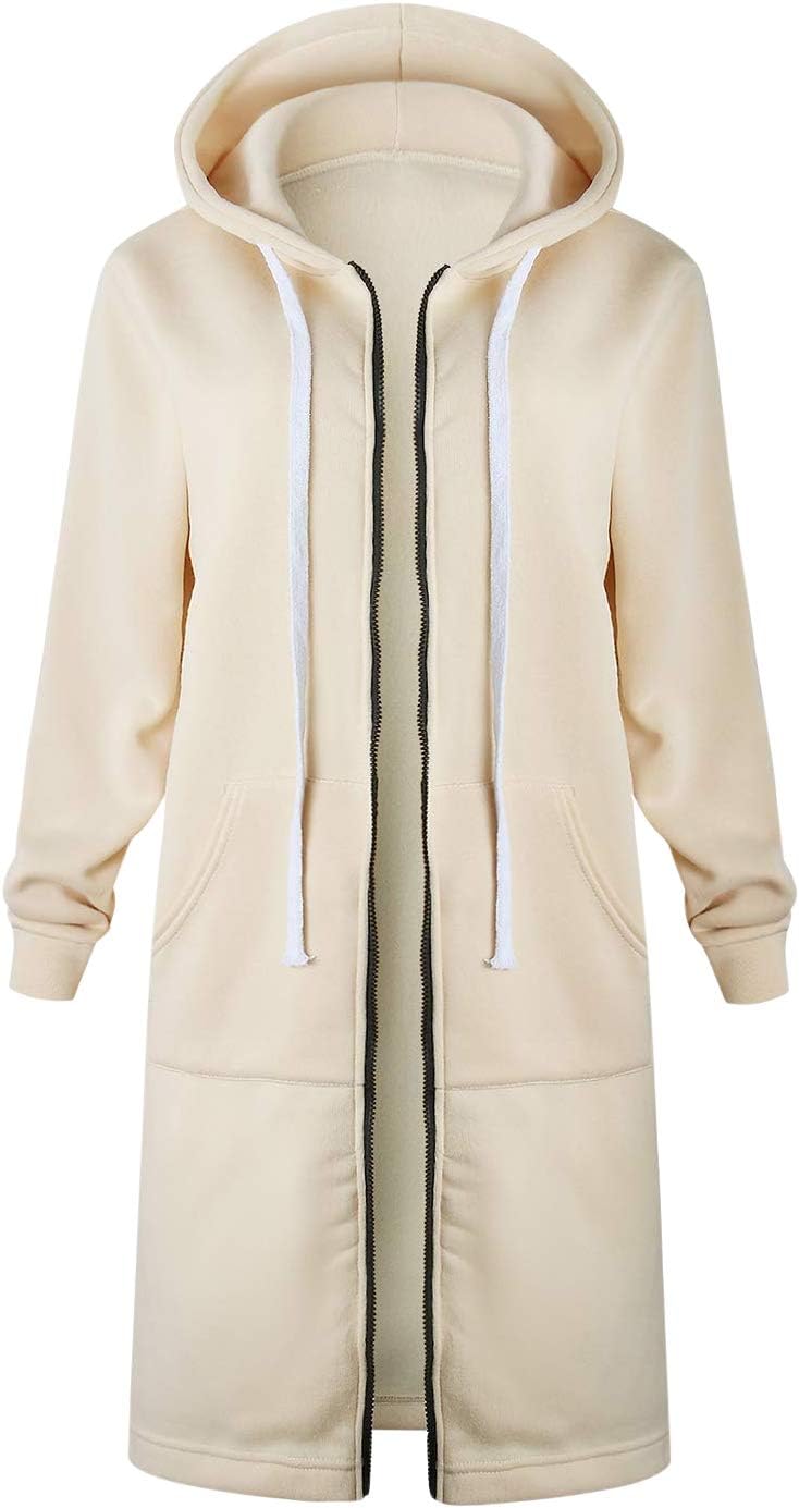 semen Ladies Women Long Sleeve Longline Hoodie Sweatshirts Casual Loose Hooded Coat Zipper Plus Size Tops Shirt Pullover Sexy Warm Autumn Jumper