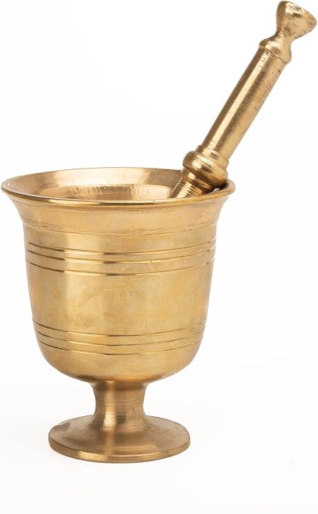 Dmt Gaziantep Copper Brass Casting Havan Hand Thickness:0,6mm Mouth Wide 6,5cm Weight:0,900gr