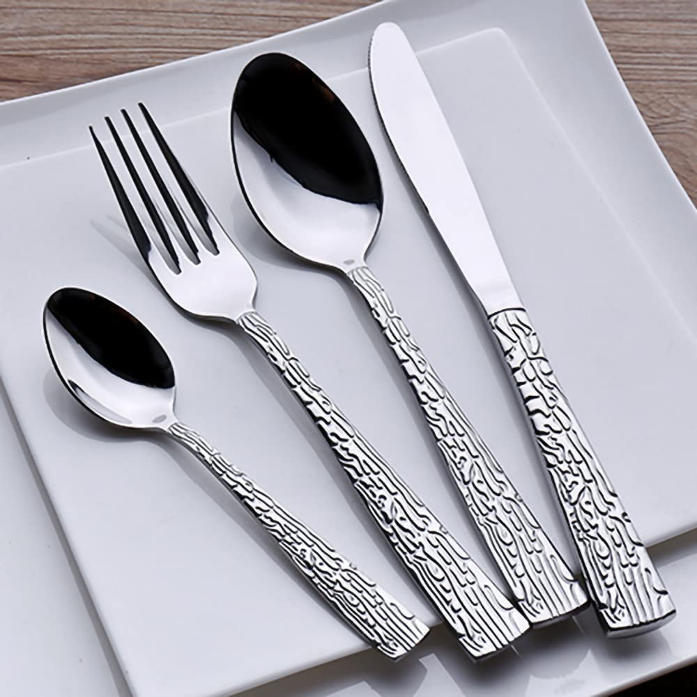 48-teiliges Besteck-Set, Edelstahl-Besteck-Sets, Luxus-Besteck-Sets, Spiegelpoliertes Besteck-Set (für 12 Personen) (60PSC)