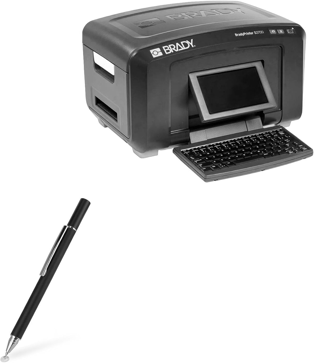 BoxWave Stylus Pen Compatible with Brady Printer S3700 - FineTouch Capacitive Stylus, Super Precise Stylus Pen - Jet Black