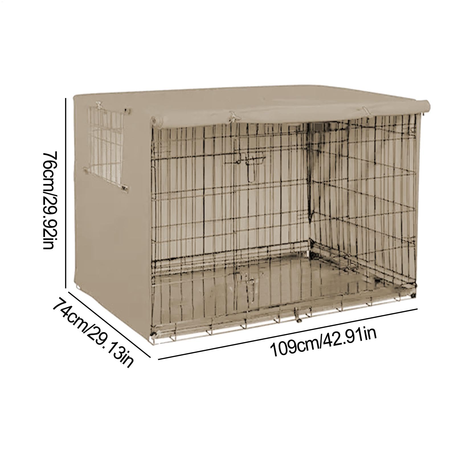 Cubierta De La Jaula para Mascotas - Cubierta De Perro para Perros De Oxford, Cubierta De Caja para Perros Impermeable | Tapa para Mascotas De Tela Oxford Pesada con