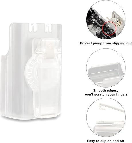 Miniatura 6 de iGuerburn Caja de bomba giratoria de 360 para bombas Medtronic MiniMed 670G 770G 630G 640G 780G clip de correa de bomba giratoria de insulina