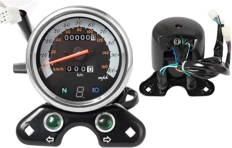 Odometer Speedometer Motorcycle Odometer Gauge Assembly For GN CG125 Retro Modified Tachometer Digital Interface Fuel Gauge Speedometer