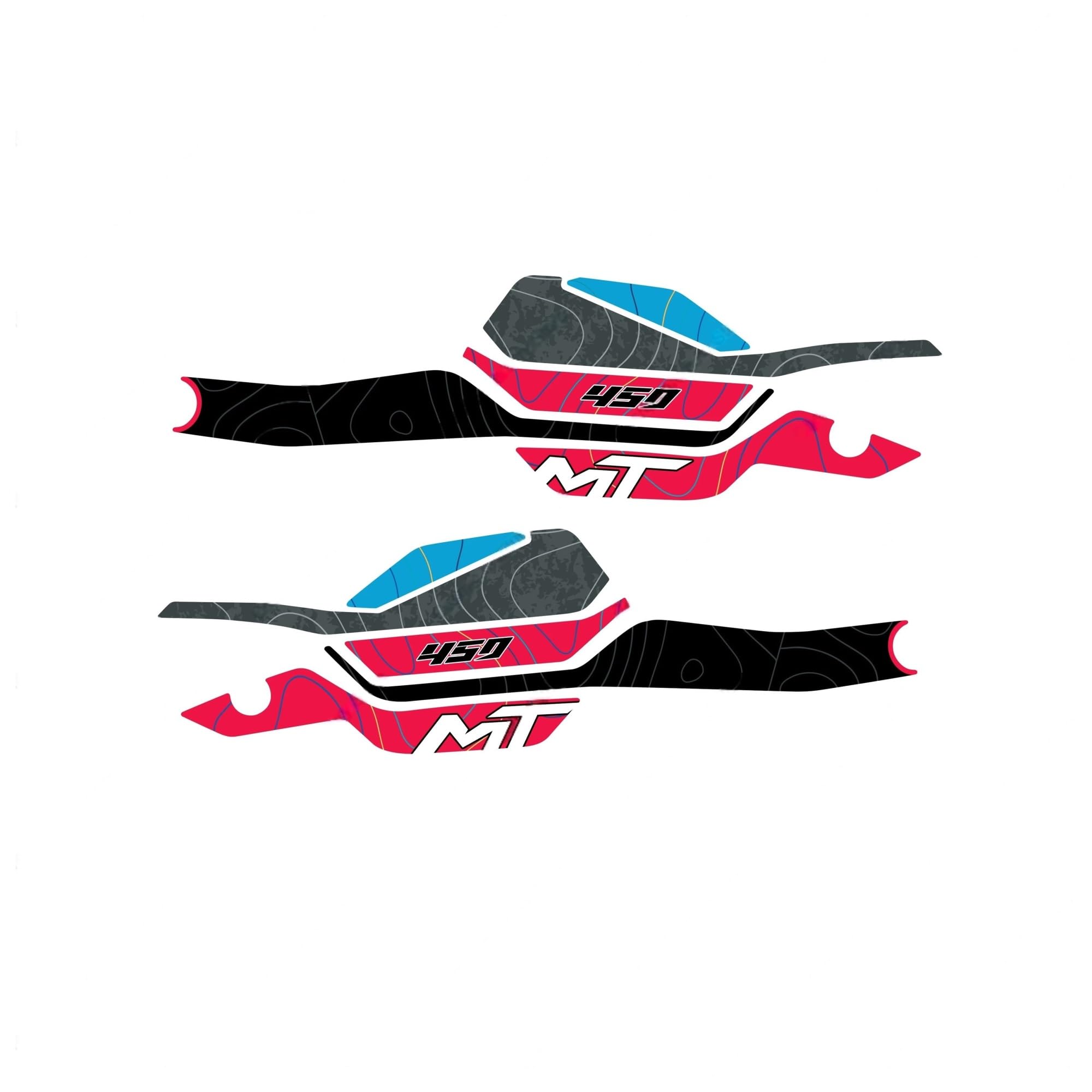 Motorcycle Fuel Tank Stickers for 450MT CF 450 MT 450mt Motorcycle Side Decal Grip Protector Anti Slip Tank Traction Pad Anti-Scratch