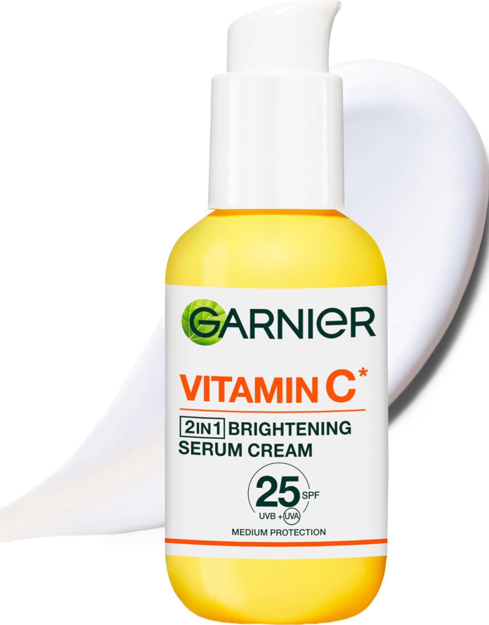 Garnier Vitamin C* Serum Cream, Brightening Face Moisturiser, SPF25, 50ml