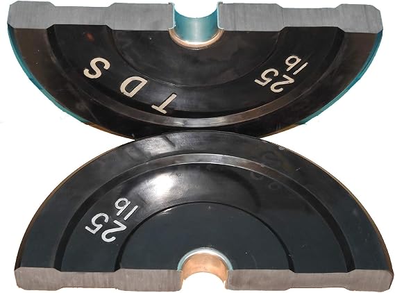 Virgin Pure Rubber Bumper Plate 160lb Set (2x10lb, 2x25lb, 2x45lb)