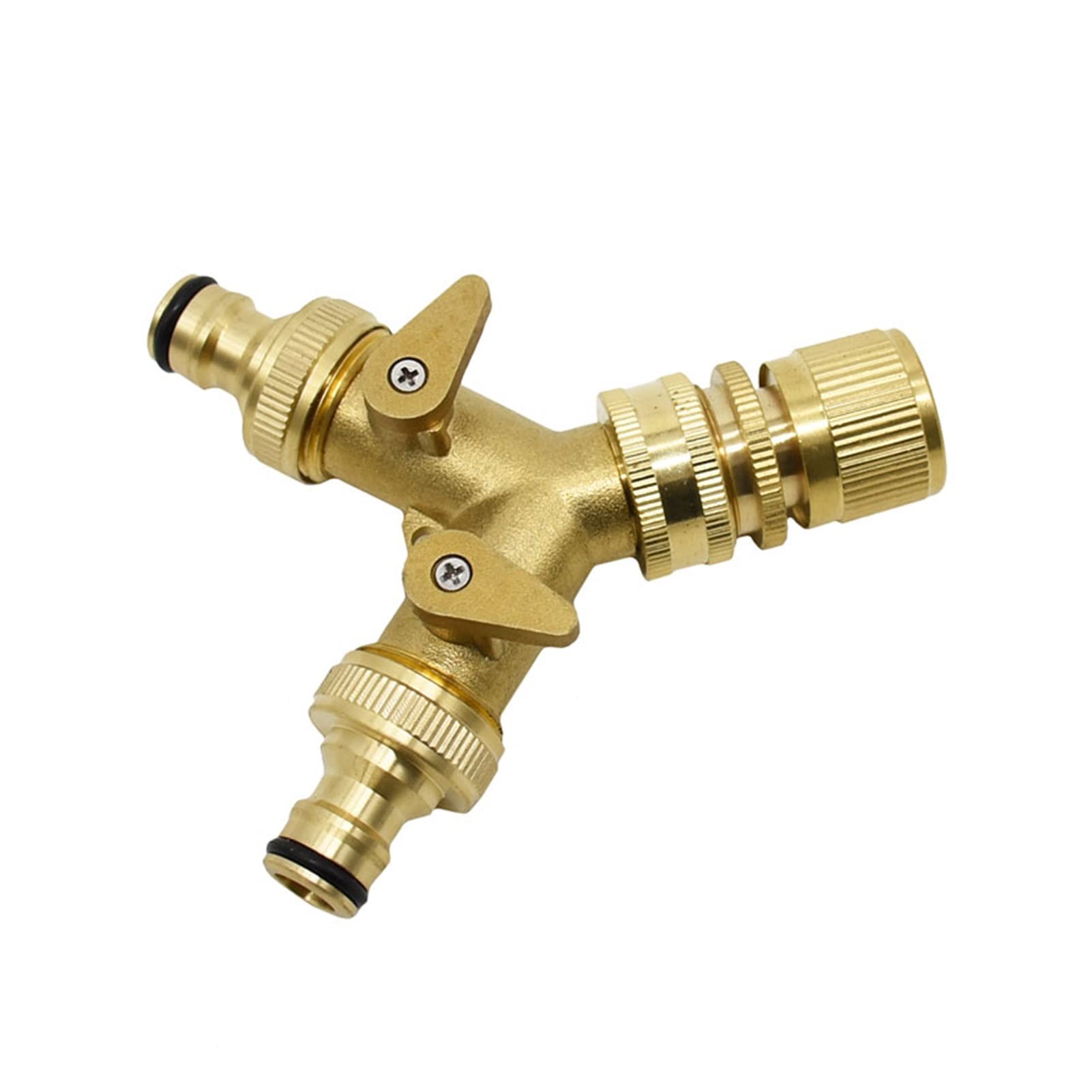 Vanne d'irrigation et robinet à 2 voies en laiton premium avec bague 3/4