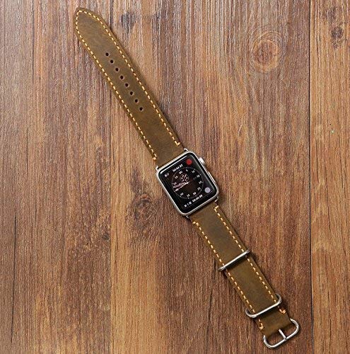 rustic leather apple watch band