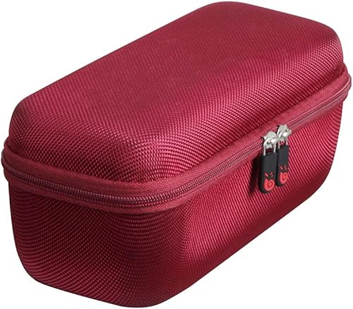 Miniatura 5 de Hermitshell Estuche rígido de viaje para ortizan altavoz Bluetooth portátil IPX7 impermeable altavoz inalámbrico (rojo vino)