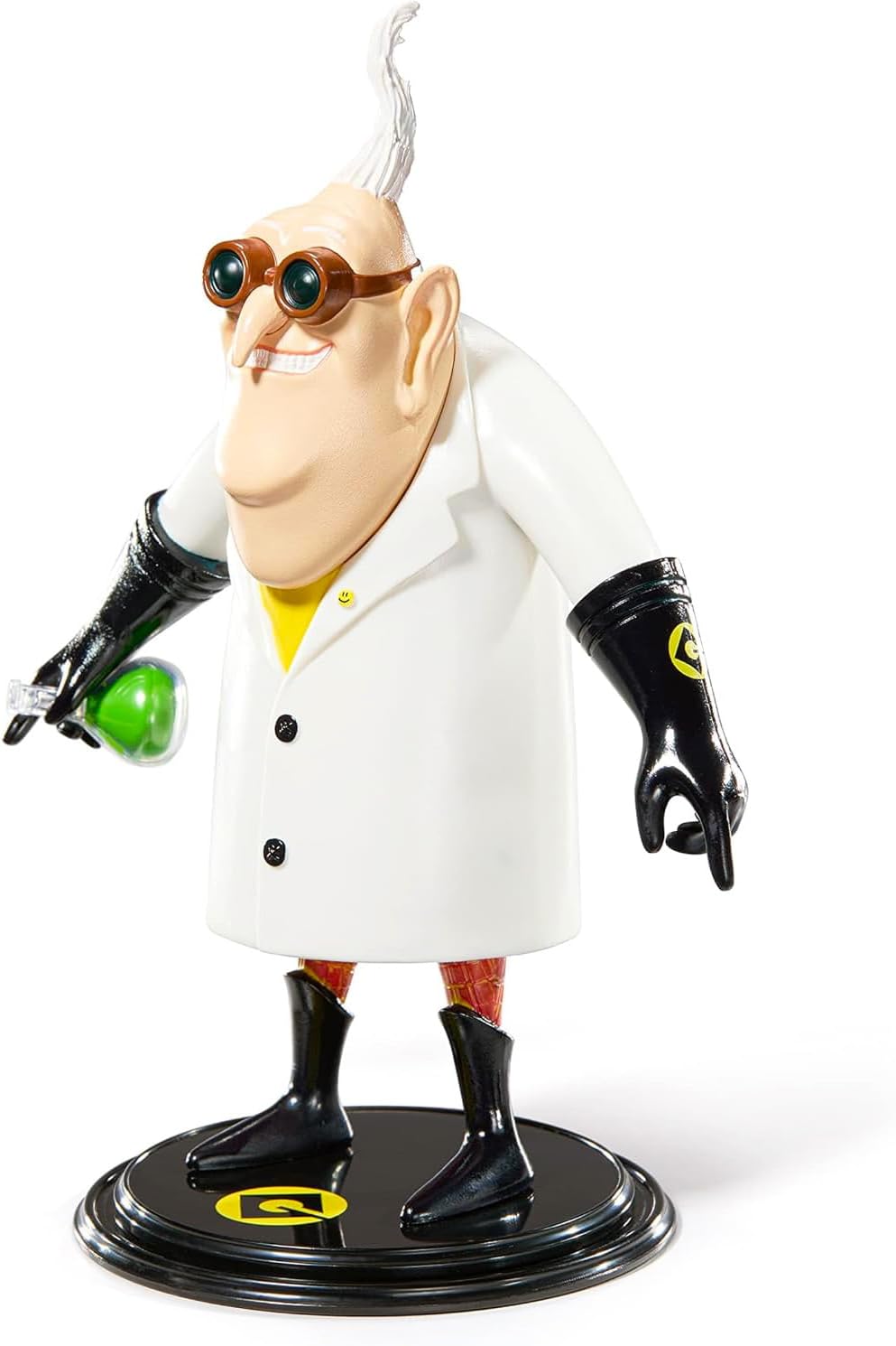 Despicable Me Collectible Figure Set - Bundle with Dr. Nefario Action Figure and Display Plus Stickers | 6.75" Minions Dr. Nefario Bendy Figure Toy - Image 4