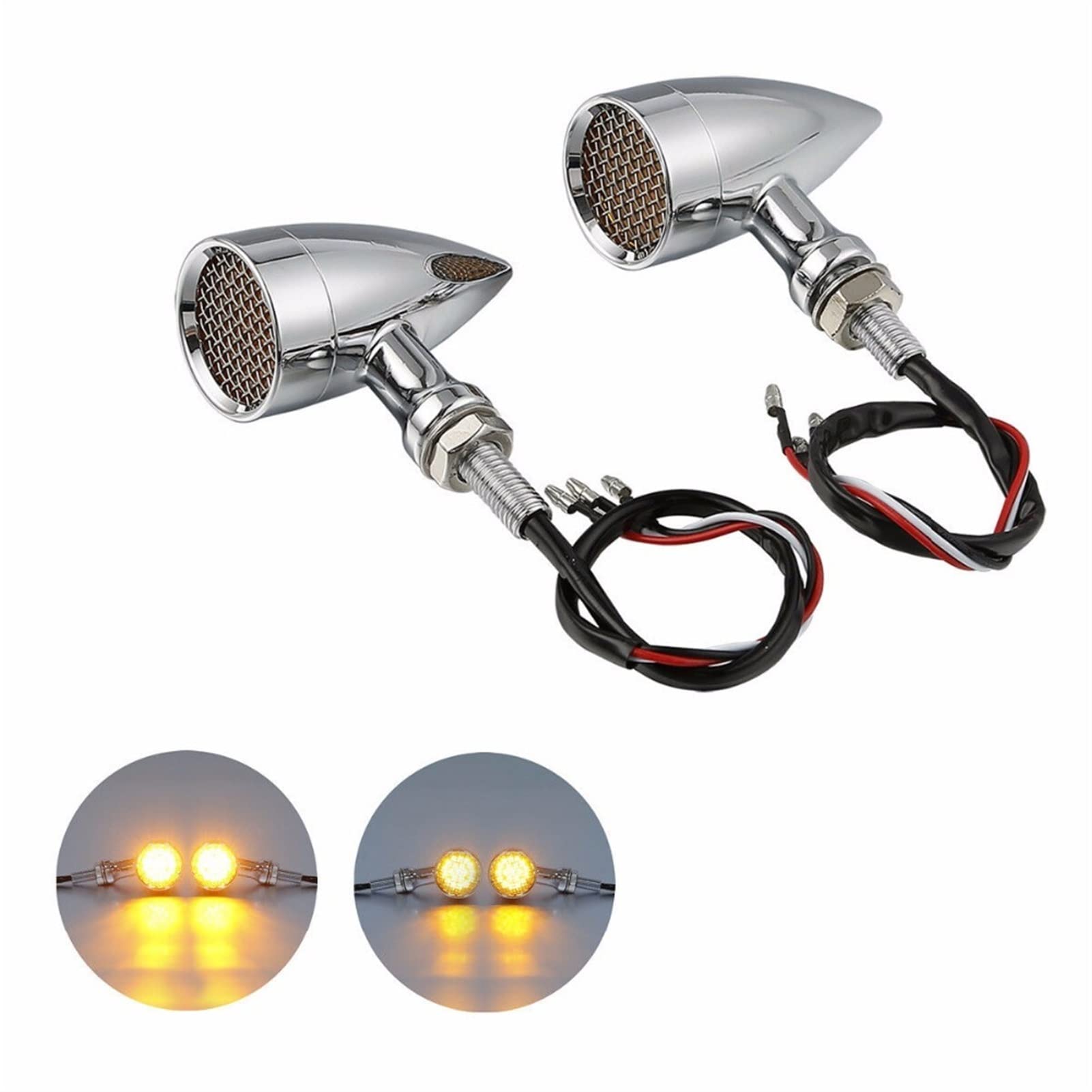 Motocykl 10 Mm 12V Mini Bullet kierunkowskaz światło hamowania, dla Harley, Road King Sportster Chopper Bobber Cafe Racer uniwersalny
