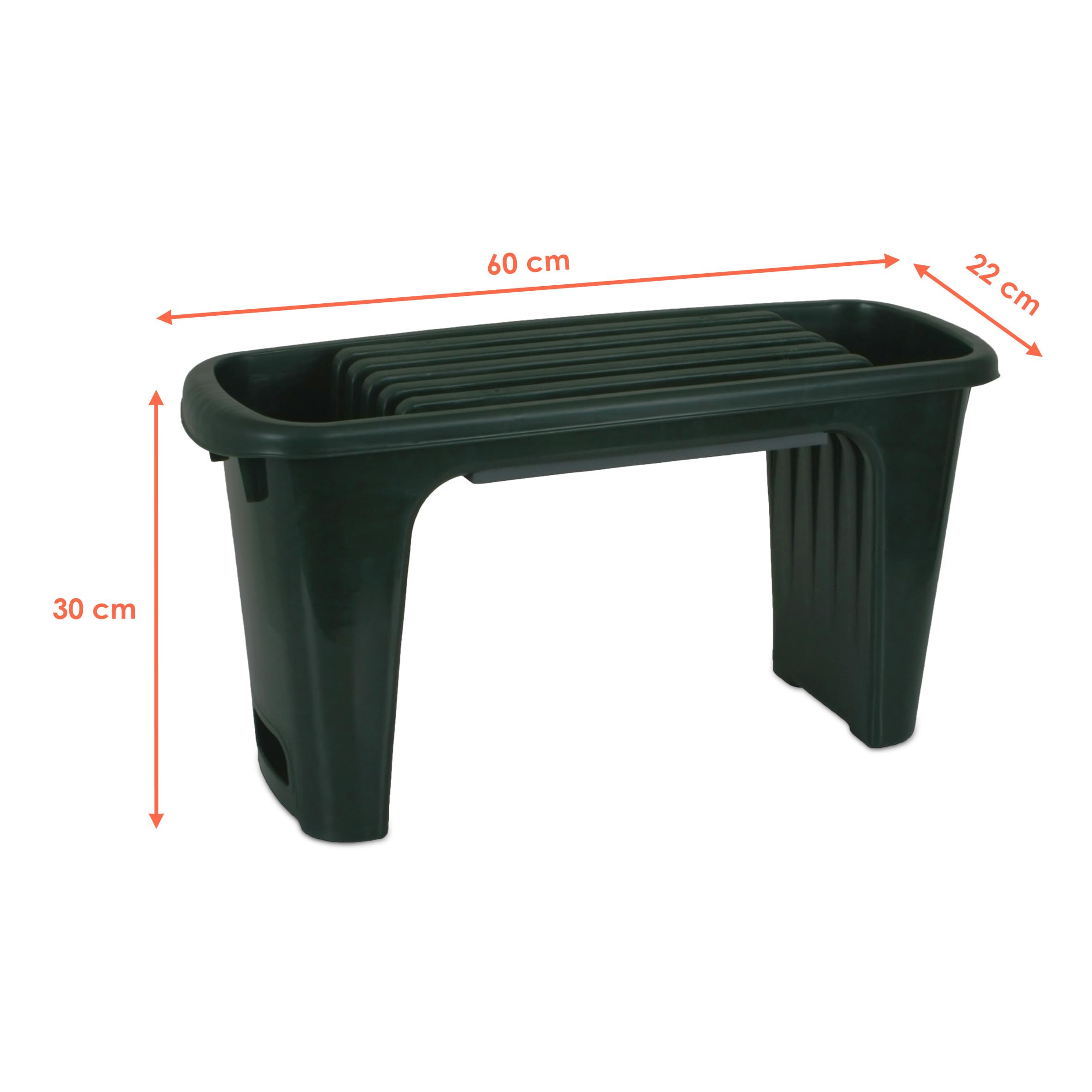 Spetebo Ławka ogrodowa z tworzywa sztucznego zielona – 60 x 30 cm – stołek roboczy z wyściółką na kolana – taboret ogrodowy na kolana, akcesoria do prac ogrodowych, ochrona kolan, narzędzie robocze