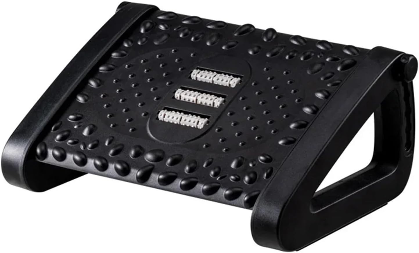 Office Footrest Portable Foot Rest Under Desk Feet Stool for Home Office Work Foot Resting Stool with Massage Rollers(Black Feet Stool)