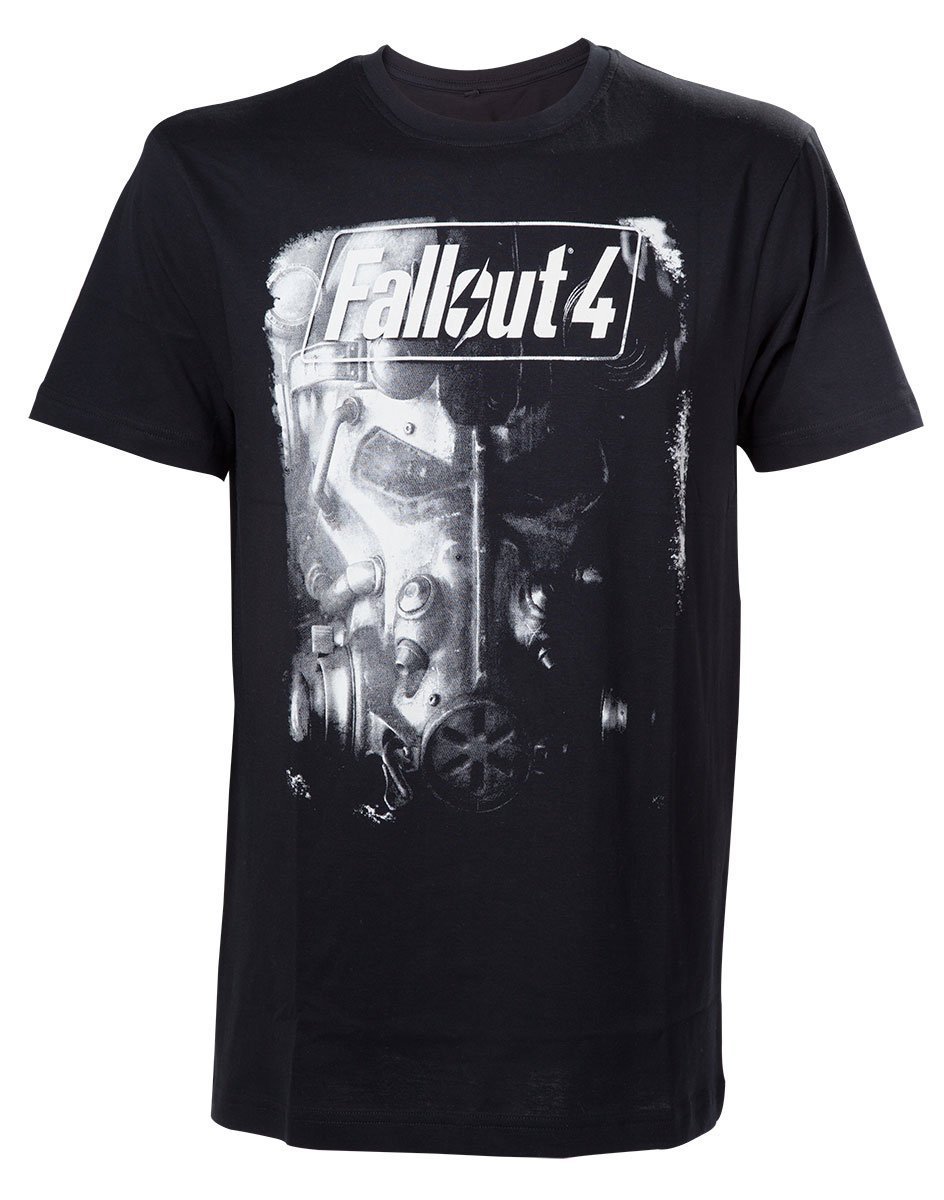 FALLOUT 4 Men's Brotherhood of Steel Short Sleeve T-Shirt, Black, Medium