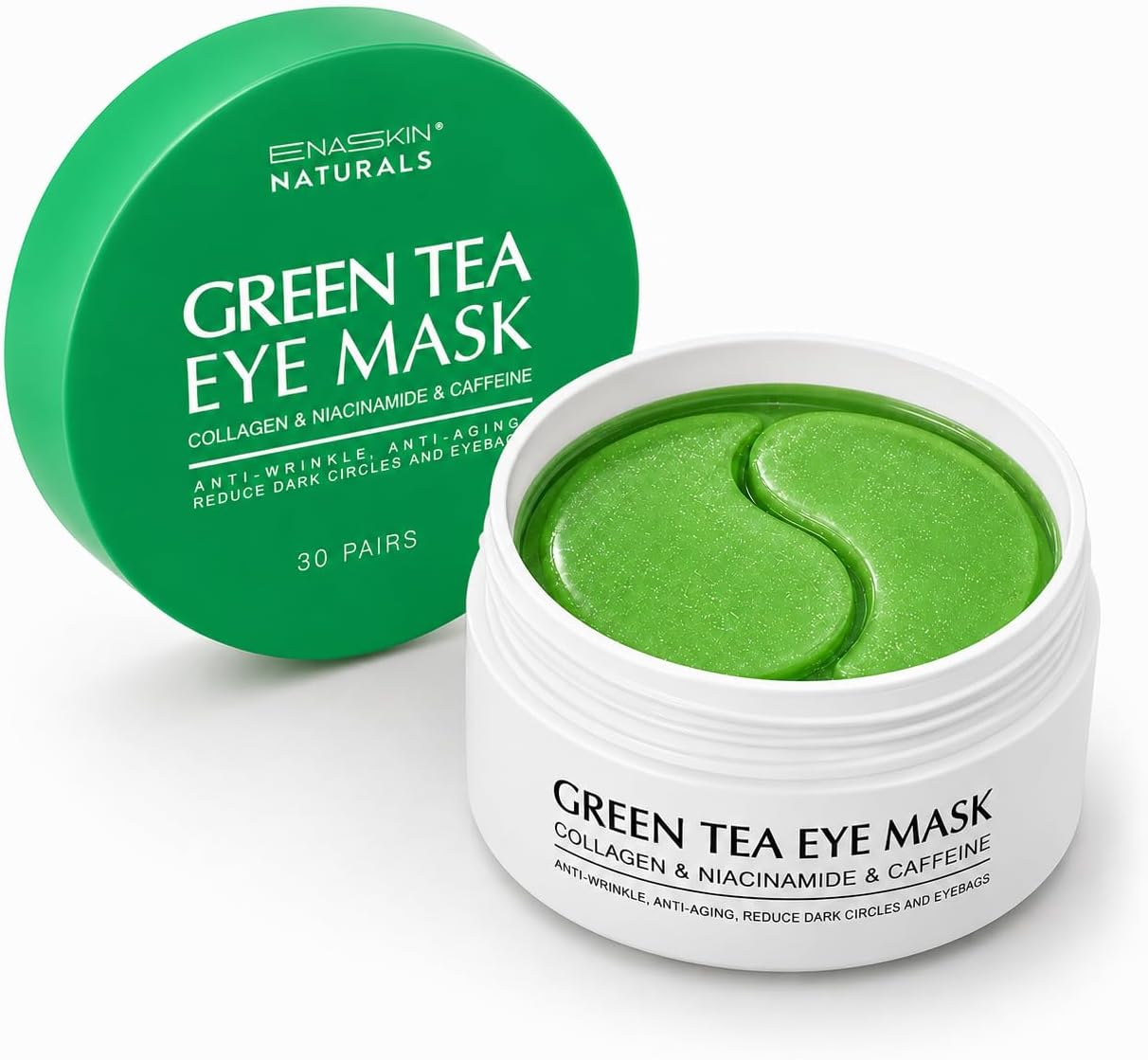 Enaskin Naturals Under Eye Mask Patches Under Eye Collagen Retinol Gel Patches for Dark Circles and Puffiness Moisturising Hydrating Eye Mask 24k Gold Anti-ageing Wrinkles Cooling Sleeping Travel