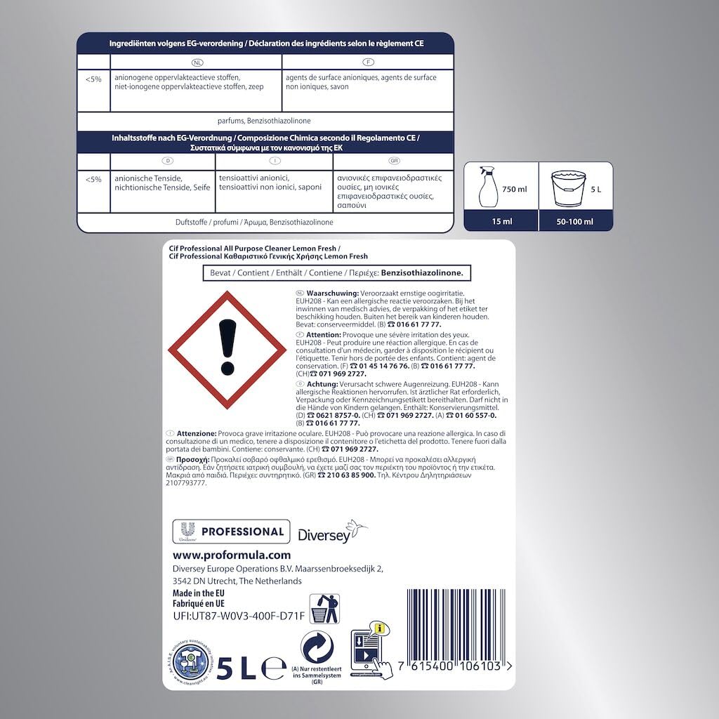 Cif Professional Allzweckreiniger Zitrus 2 x 5L