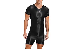 YiZYiF Men's Alluring One-Piece Swim Bodysuit