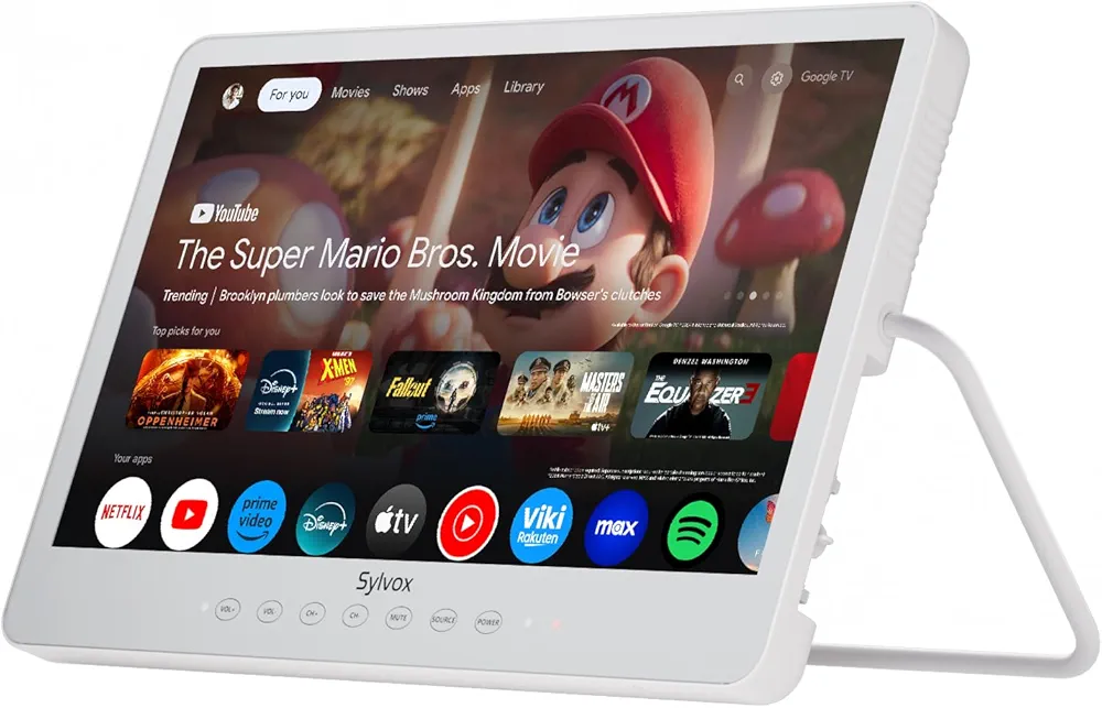 Amazon.com: SYLVOX Waterproof Portable TV, 15.6